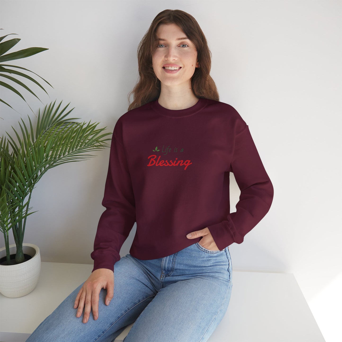 "Life is a Blessing" High Quality Sweatshirt - Unisex