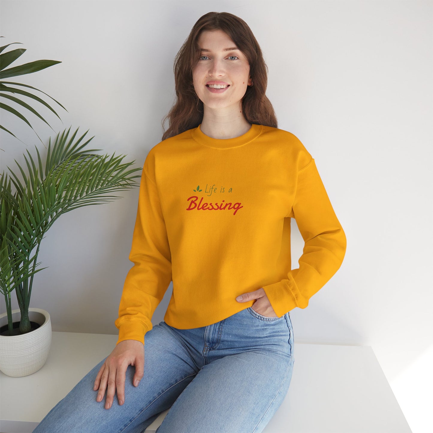 "Life is a Blessing" High Quality Sweatshirt - Unisex