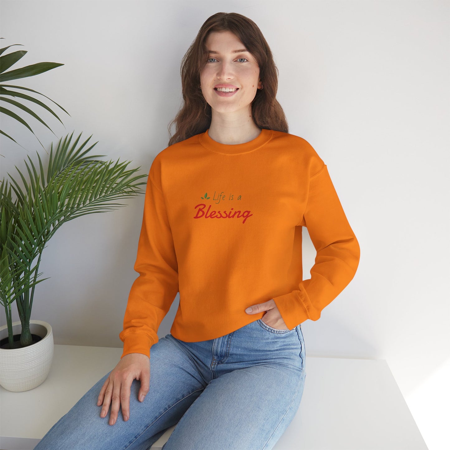 "Life is a Blessing" High Quality Sweatshirt - Unisex