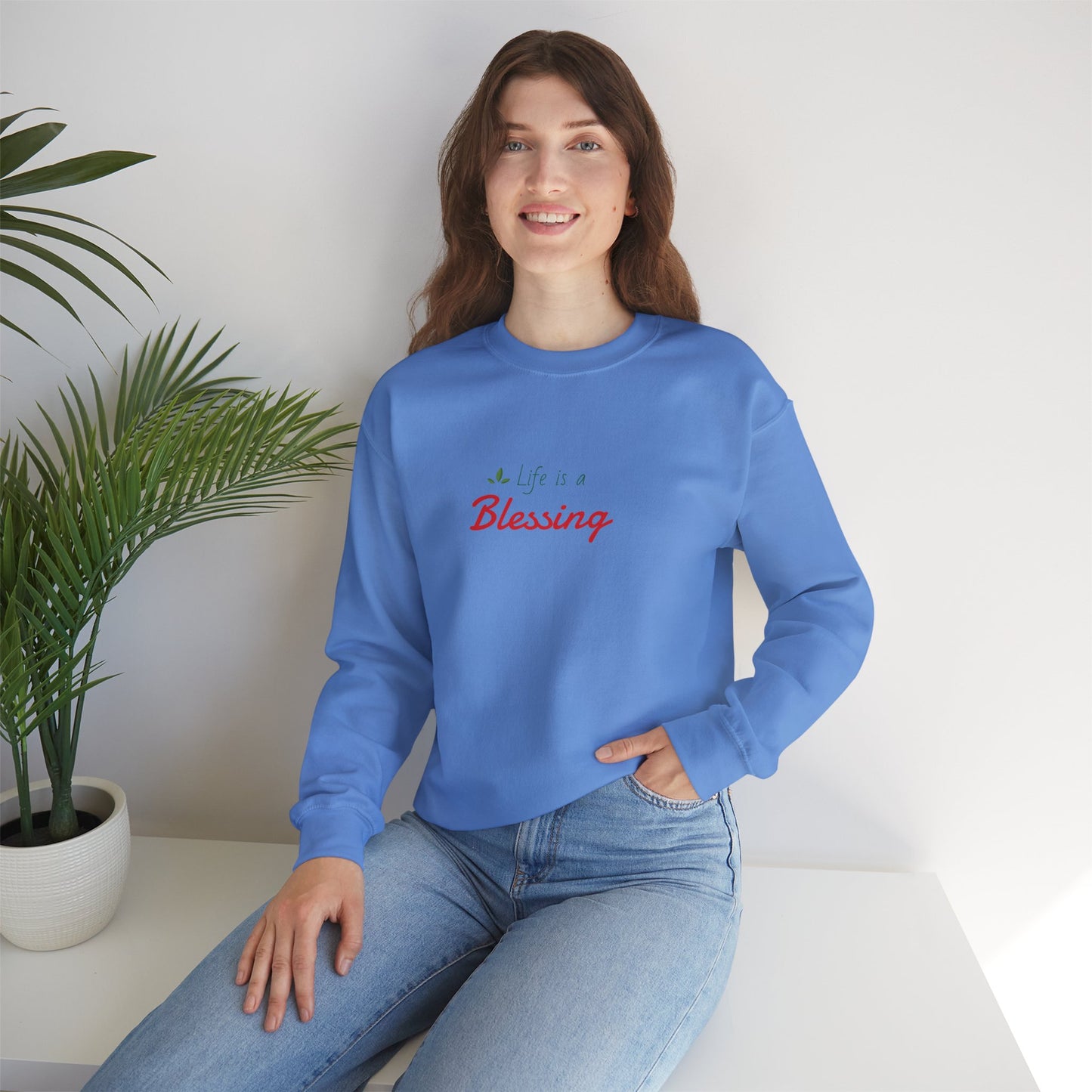 "Life is a Blessing" High Quality Sweatshirt - Unisex
