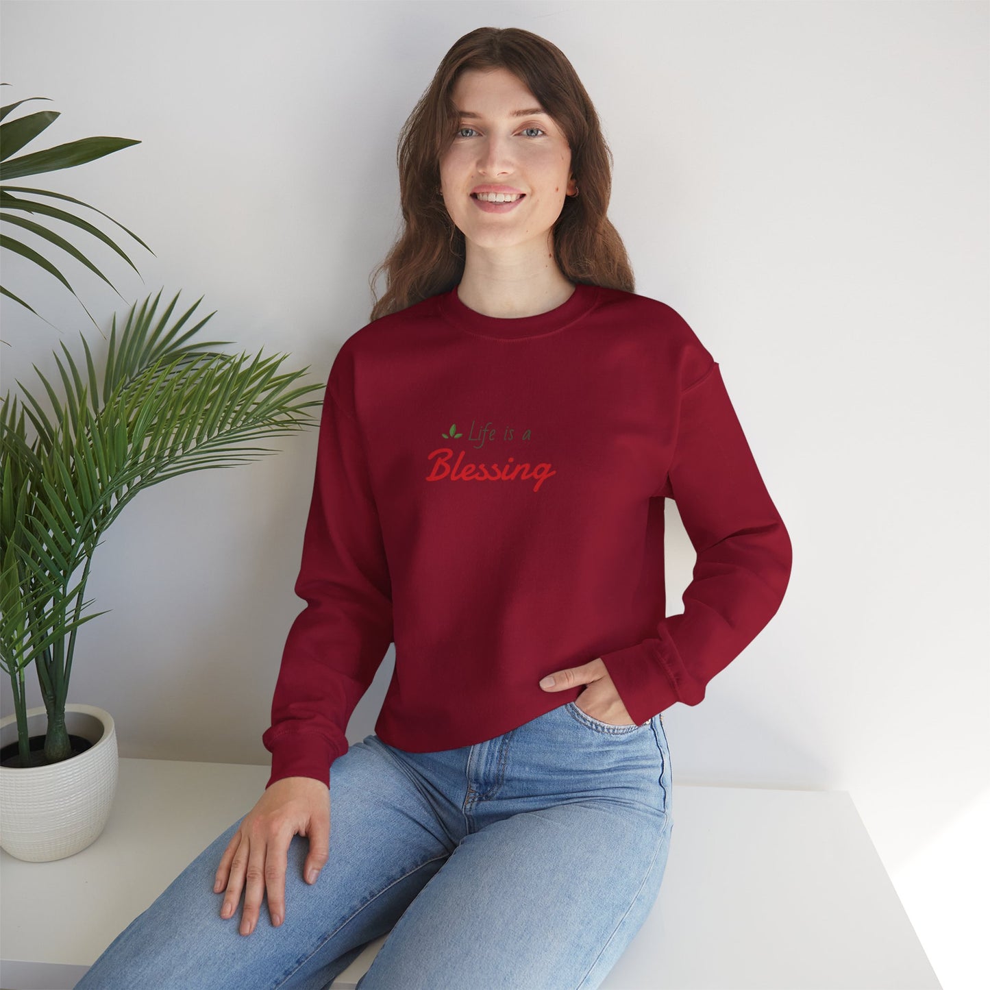 "Life is a Blessing" High Quality Sweatshirt - Unisex