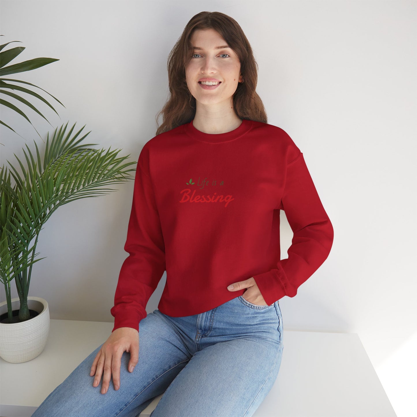 "Life is a Blessing" High Quality Sweatshirt - Unisex