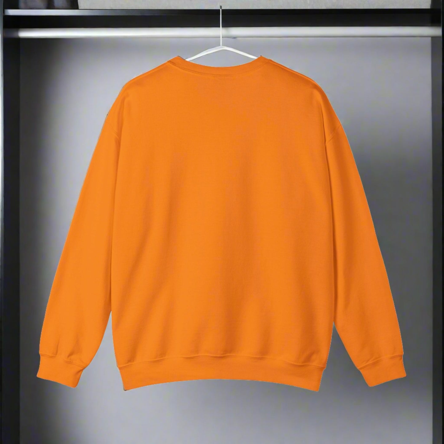 Orange Sweatshirt Life is Beautiful Positive high Quality.