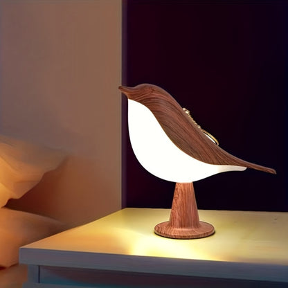 LED Night Light 3 Colors Touch Switch Bedside Light Dimmable Bird Lamps_2