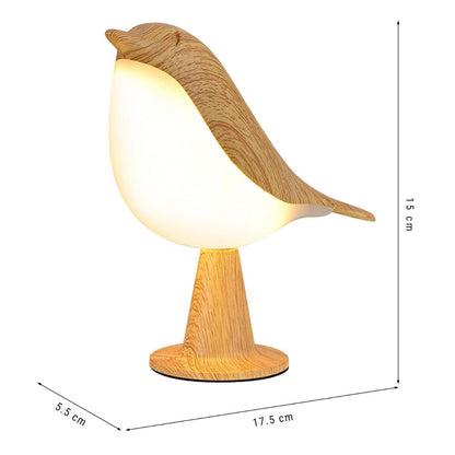 LED Night Light 3 Colors Touch Switch Bedside Light Dimmable Bird Lamps_8